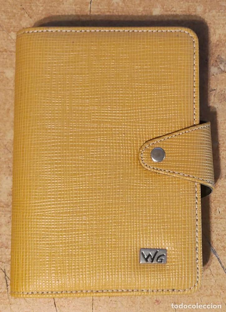 Coleccionismo: agenda personal nueva piel amarillo - medidas 14 x 18 - vintage - marca wg