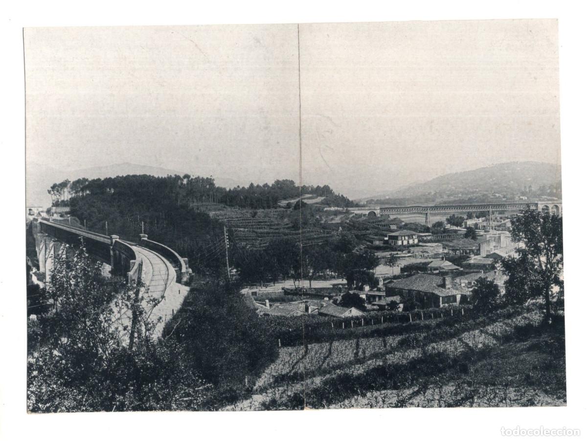 Coleccionismo: PONTEVEDRA. REDONDELA. VISTA GENERAL. FOTOTIPIA. 22,3X16,4.