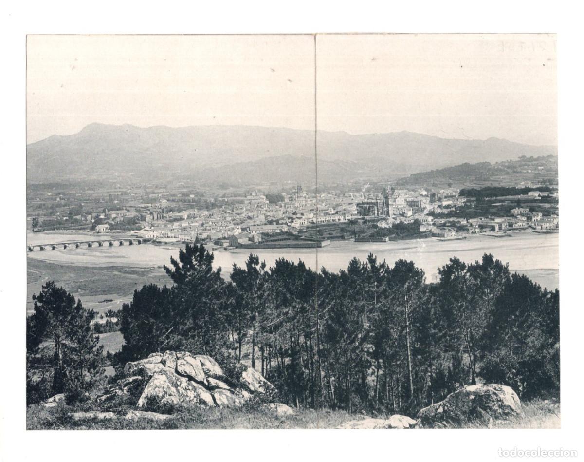 Coleccionismo: PONTEVEDRA. VISTA GENERAL. FOTOTIPIA. 21,2X16,1.