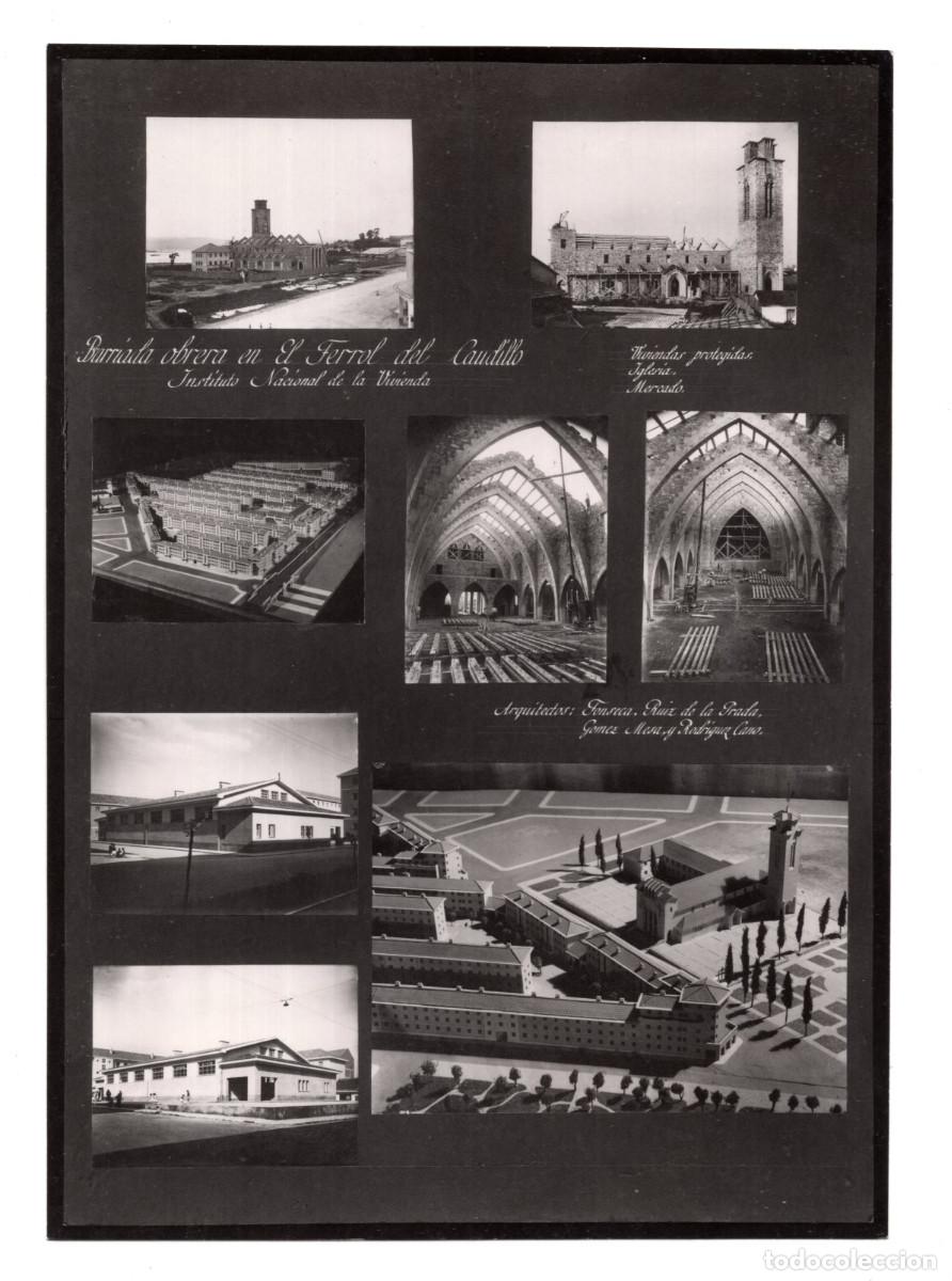 Coleccionismo: CONSTRUCCI&Oacute;N BARRIADA OBRERA. EL FERROL DEL CAUDILLO, INSTITUTO NACIONAL DE LA VIVIENDA. 26,3X19.