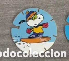 Coleccionismo: 3 Tazo Snoopy caps colecci&oacute;n grefusa a&ntilde;o 2002