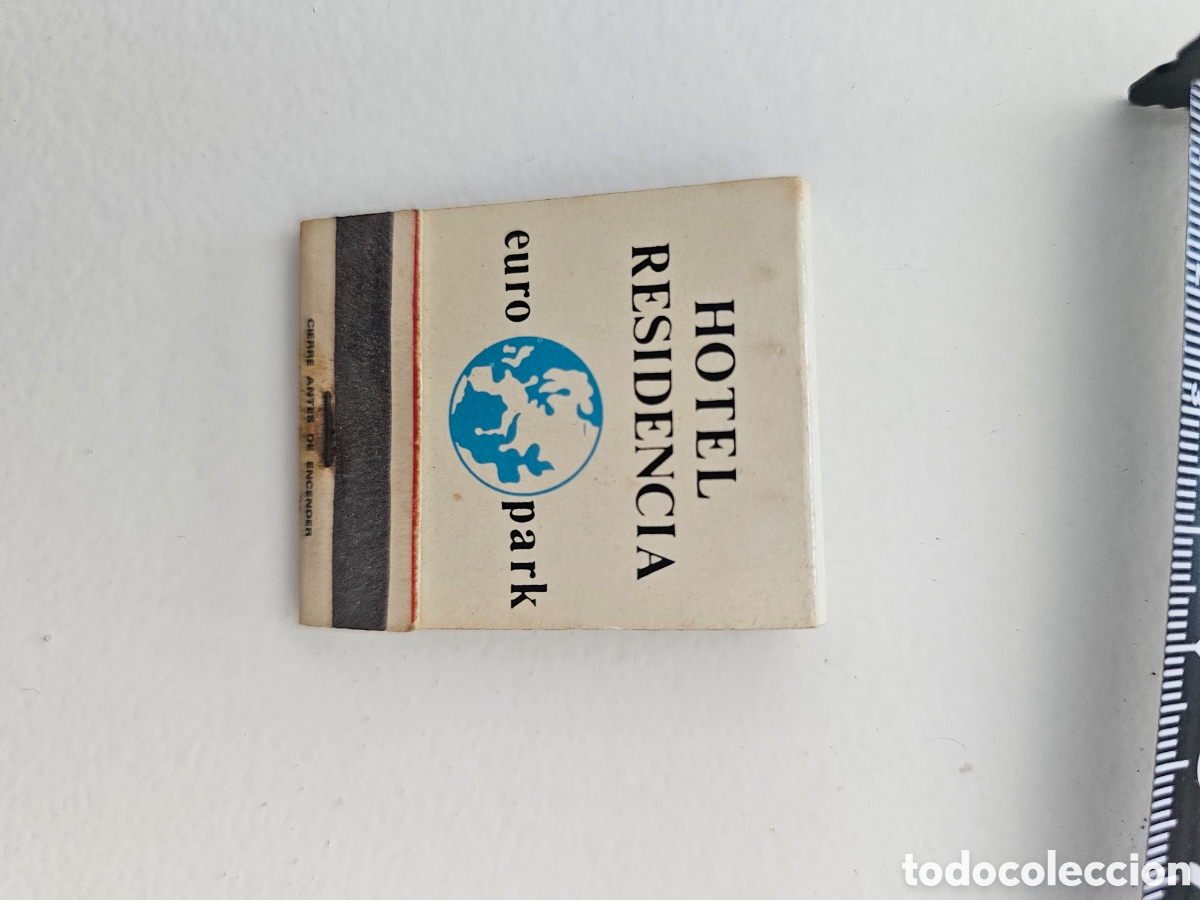 Coleccionismo: Caja de cerillas del Hotel Residencia Europark HR Barcelona 1970s 1990s