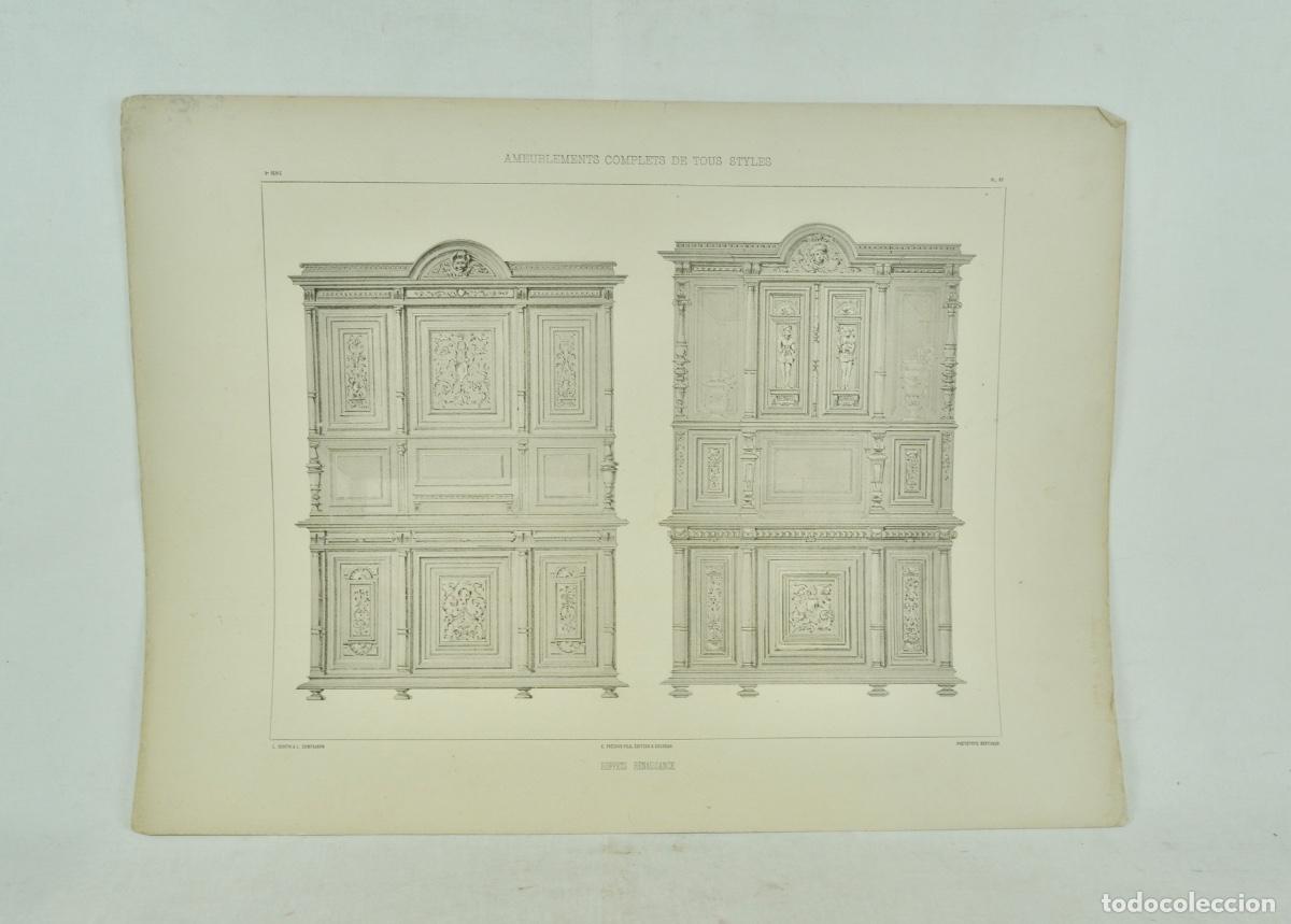 Coleccionismo: L&aacute;mina cat&aacute;logo fr&aacute;nces de muebles 16