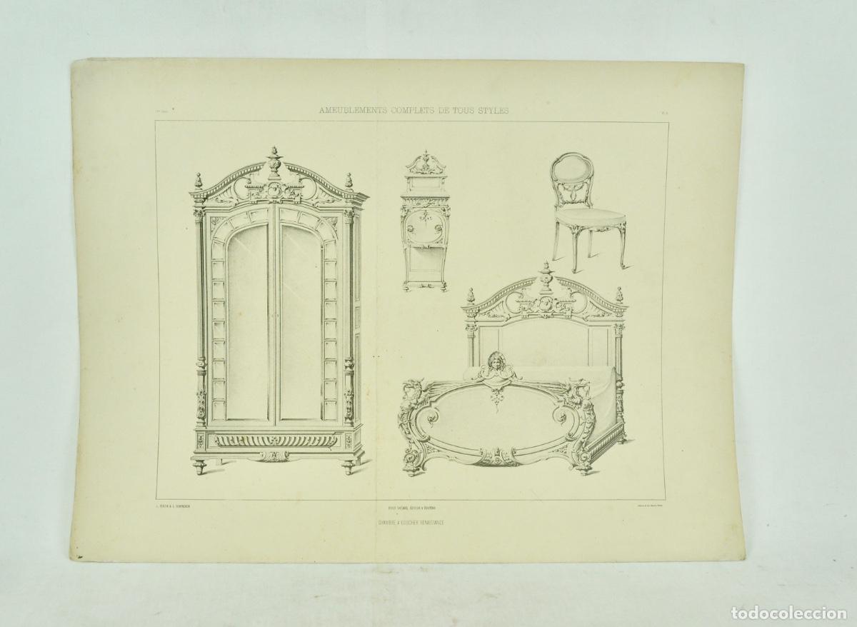 Coleccionismo: L&aacute;mina cat&aacute;logo fr&aacute;nces de muebles 17