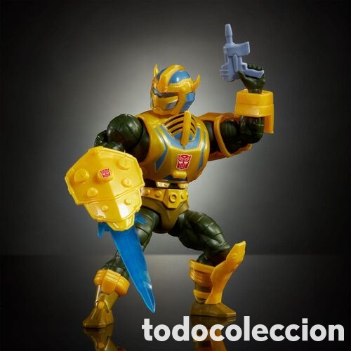 Coleccionismo: Figura Man-At-Arms Bumblebee Transformers Masters of the Universe 14cm