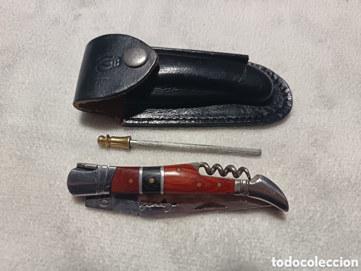 Collectionnisme: NAVAJA LAGUIOLE CON FUNDA Y AFILADOR