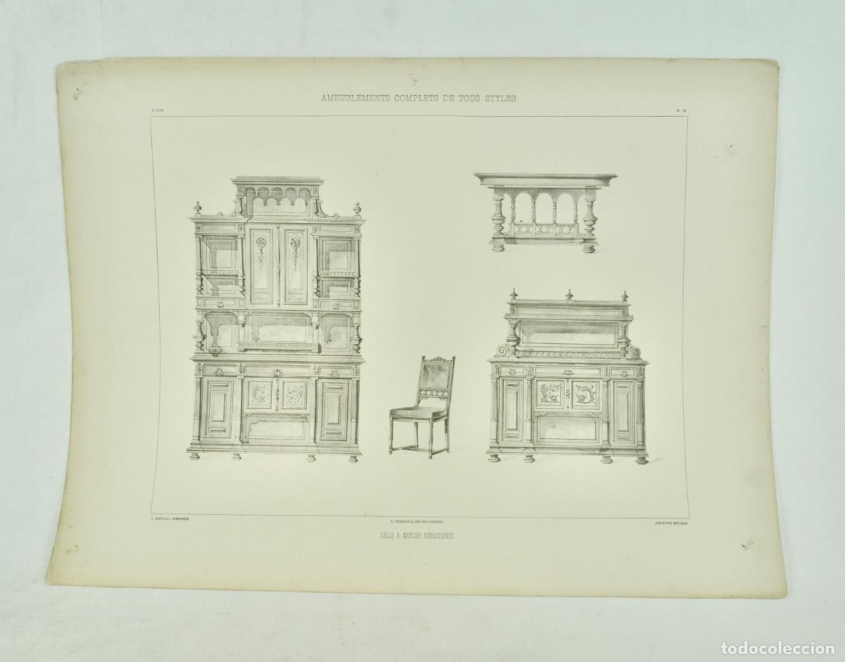 Coleccionismo: L&aacute;mina cat&aacute;logo fr&aacute;nces de muebles 20