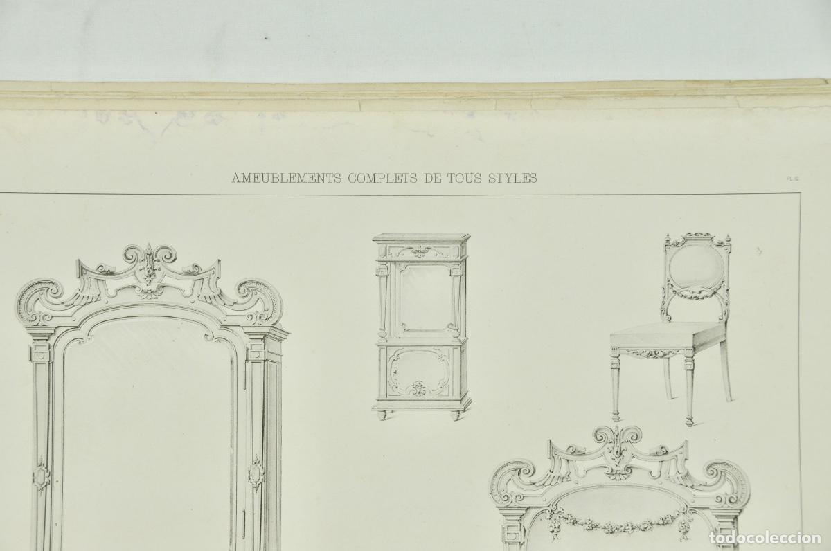 Coleccionismo: L&aacute;mina cat&aacute;logo fr&aacute;nces de muebles 21 - Foto 2