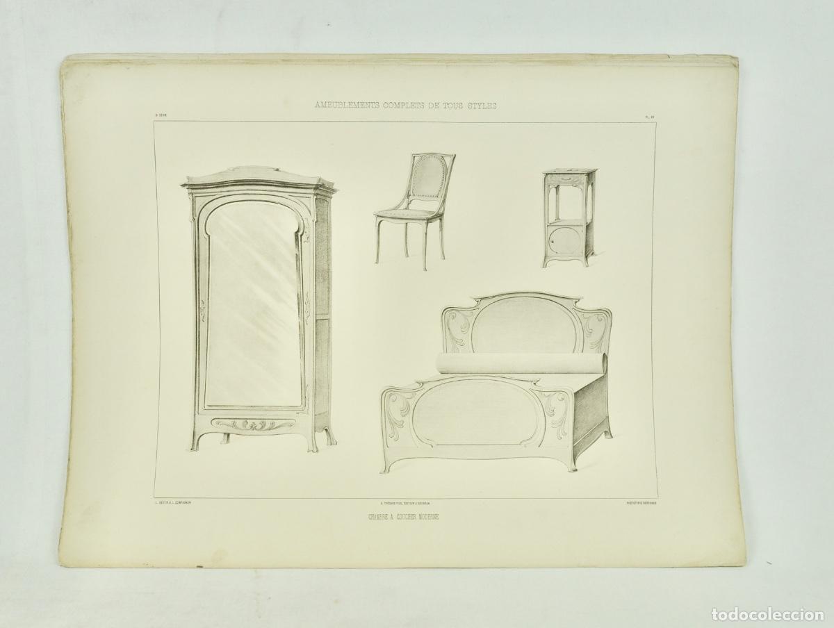 Coleccionismo: L&aacute;mina cat&aacute;logo fr&aacute;nces de muebles 23