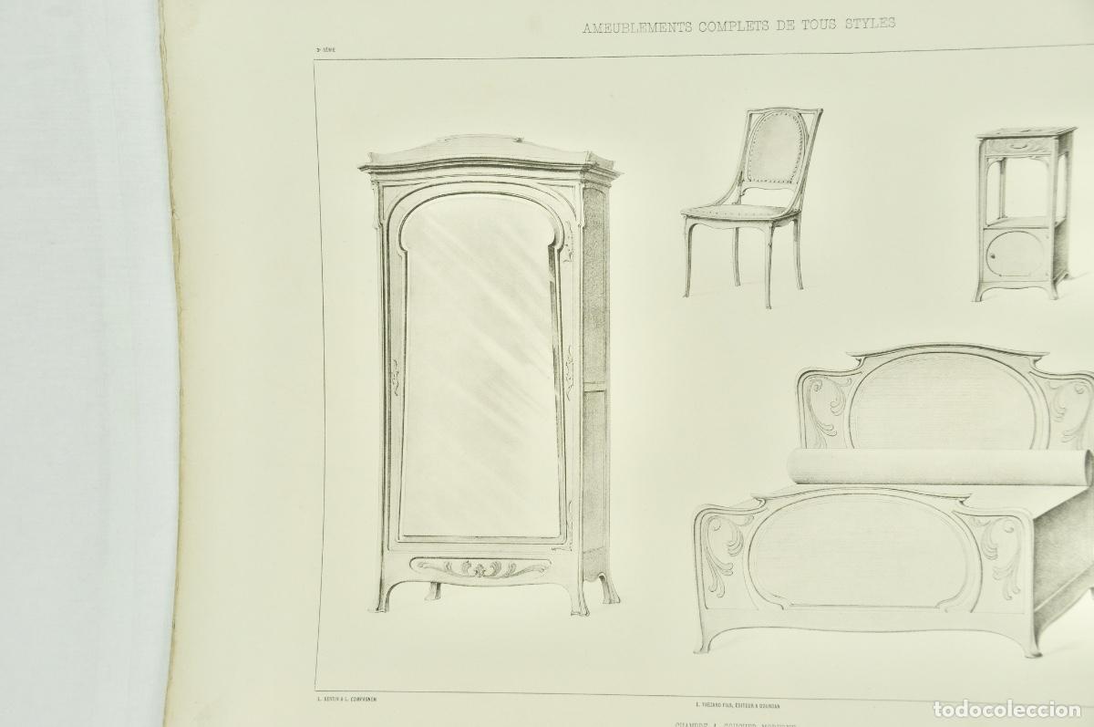Coleccionismo: L&aacute;mina cat&aacute;logo fr&aacute;nces de muebles 23 - Foto 4