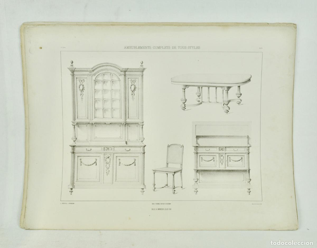 Coleccionismo: L&aacute;mina cat&aacute;logo fr&aacute;nces de muebles 24
