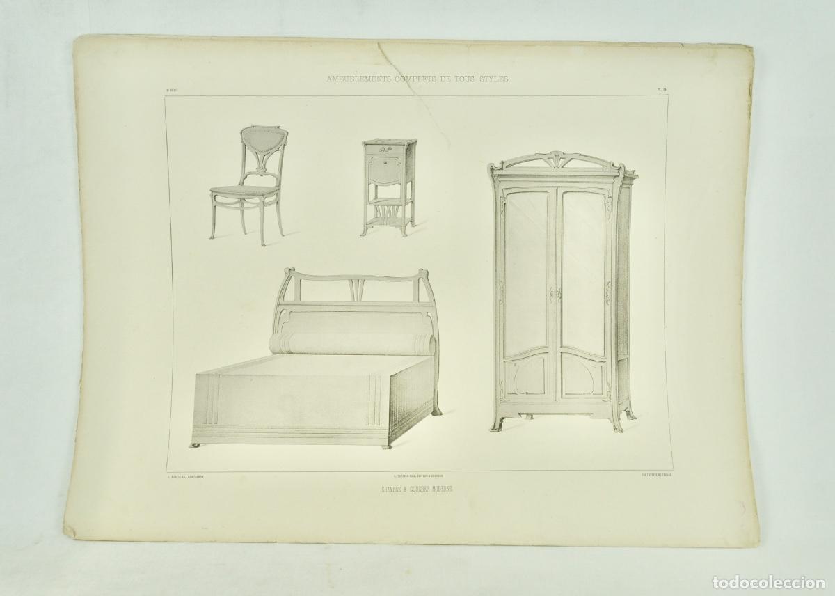 Coleccionismo: L&aacute;mina cat&aacute;logo fr&aacute;nces de muebles 25