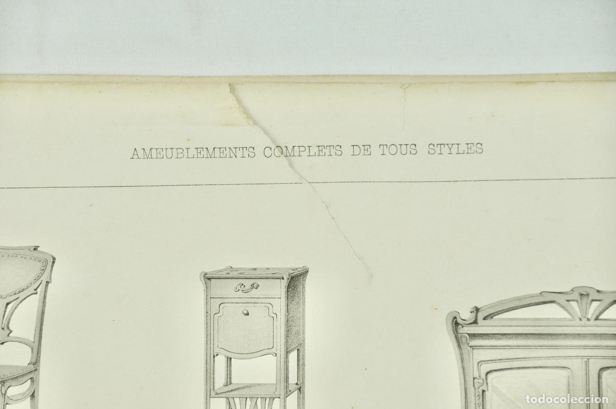 Coleccionismo: L&aacute;mina cat&aacute;logo fr&aacute;nces de muebles 25 - Foto 2