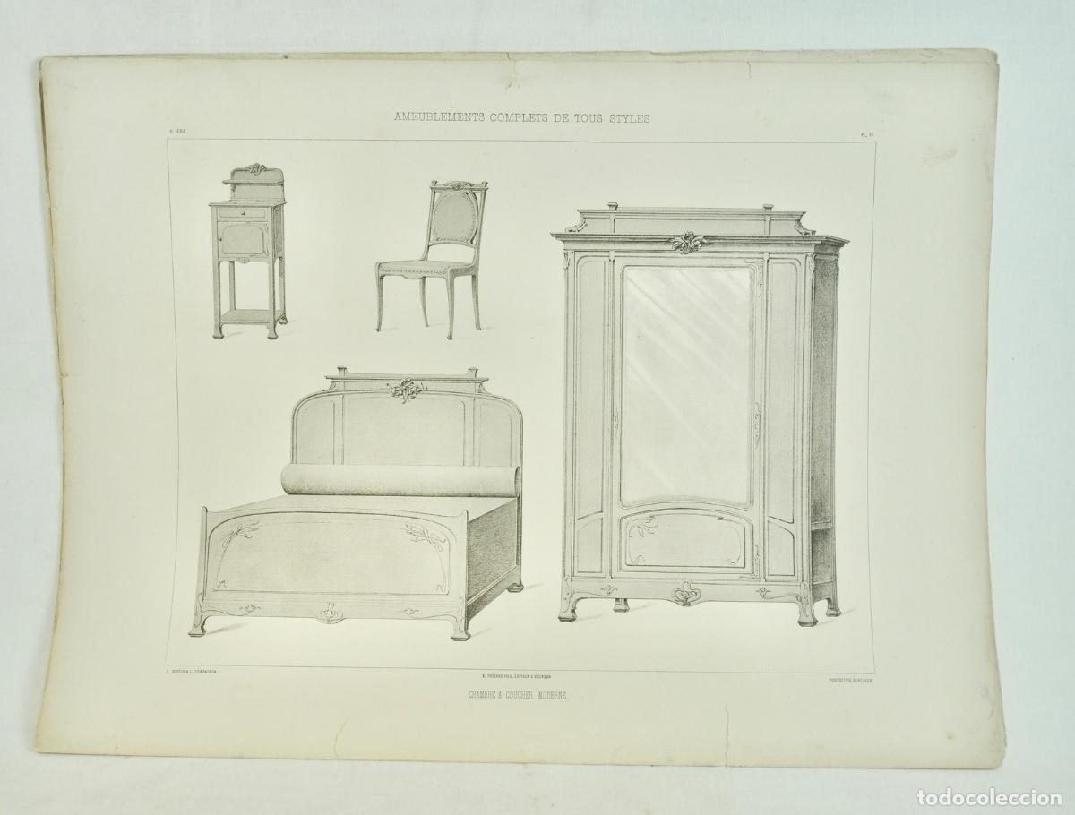 Coleccionismo: L&aacute;mina cat&aacute;logo fr&aacute;nces de muebles 26
