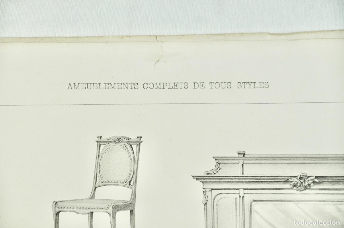 Coleccionismo: L&aacute;mina cat&aacute;logo fr&aacute;nces de muebles 26 - Foto 2