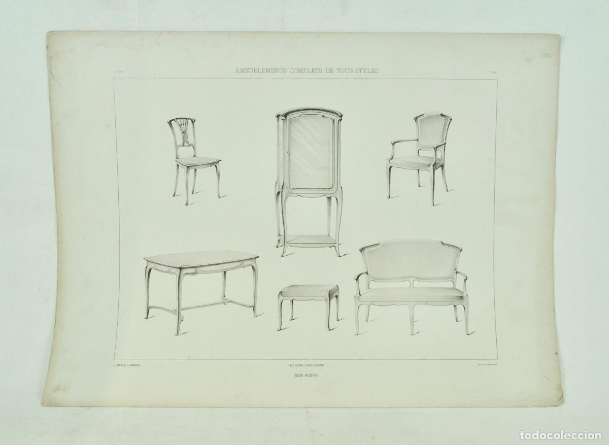 Coleccionismo: L&aacute;mina cat&aacute;logo fr&aacute;nces de muebles 29