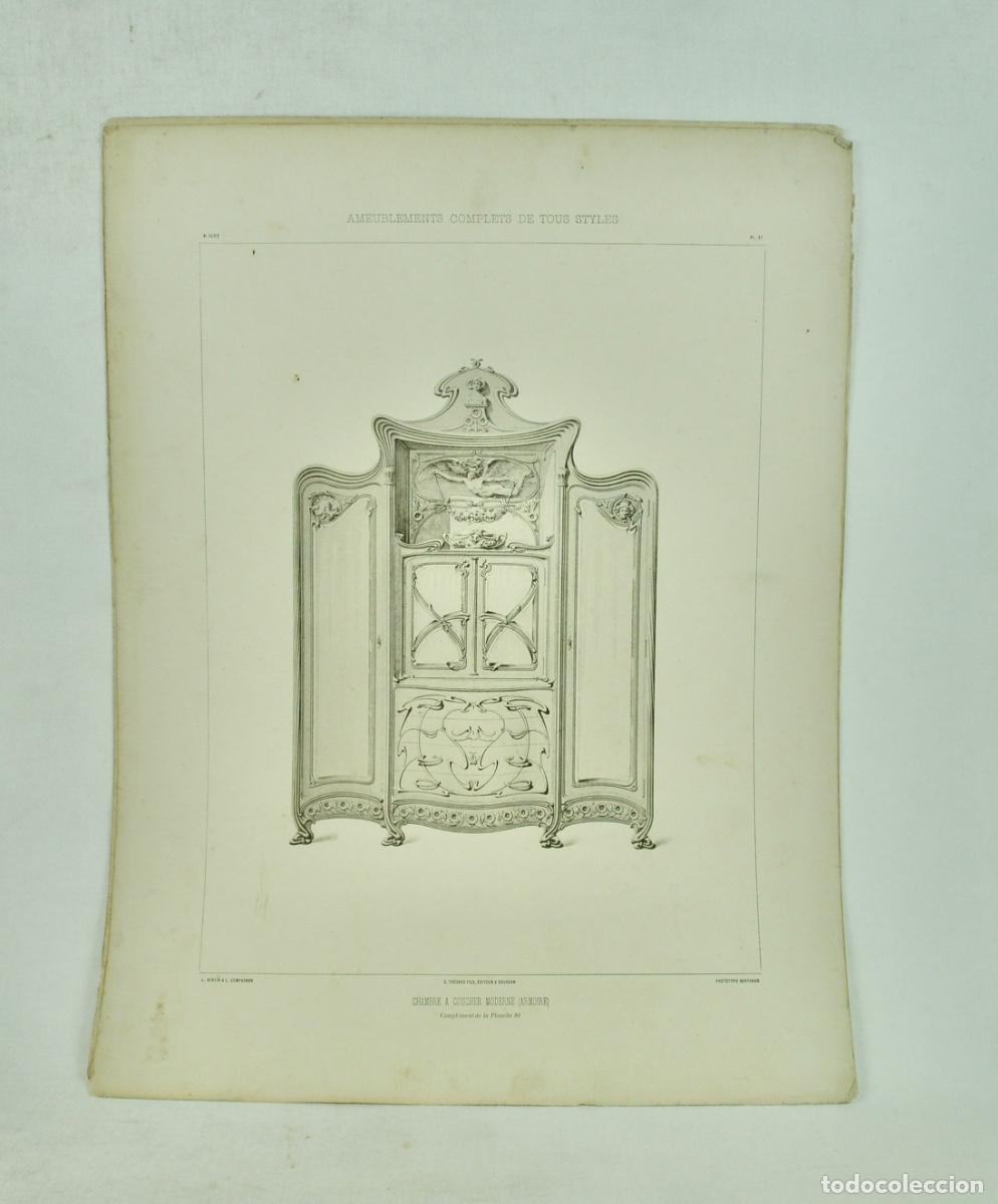 Coleccionismo: L&aacute;mina cat&aacute;logo fr&aacute;nces de muebles 31 - Foto 2