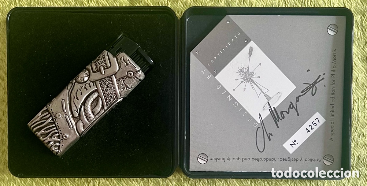 Coleccionismo: Encendedor Edici&oacute;n Limitada Philip Morris, dise&ntilde;ado por Ch. Morgan.