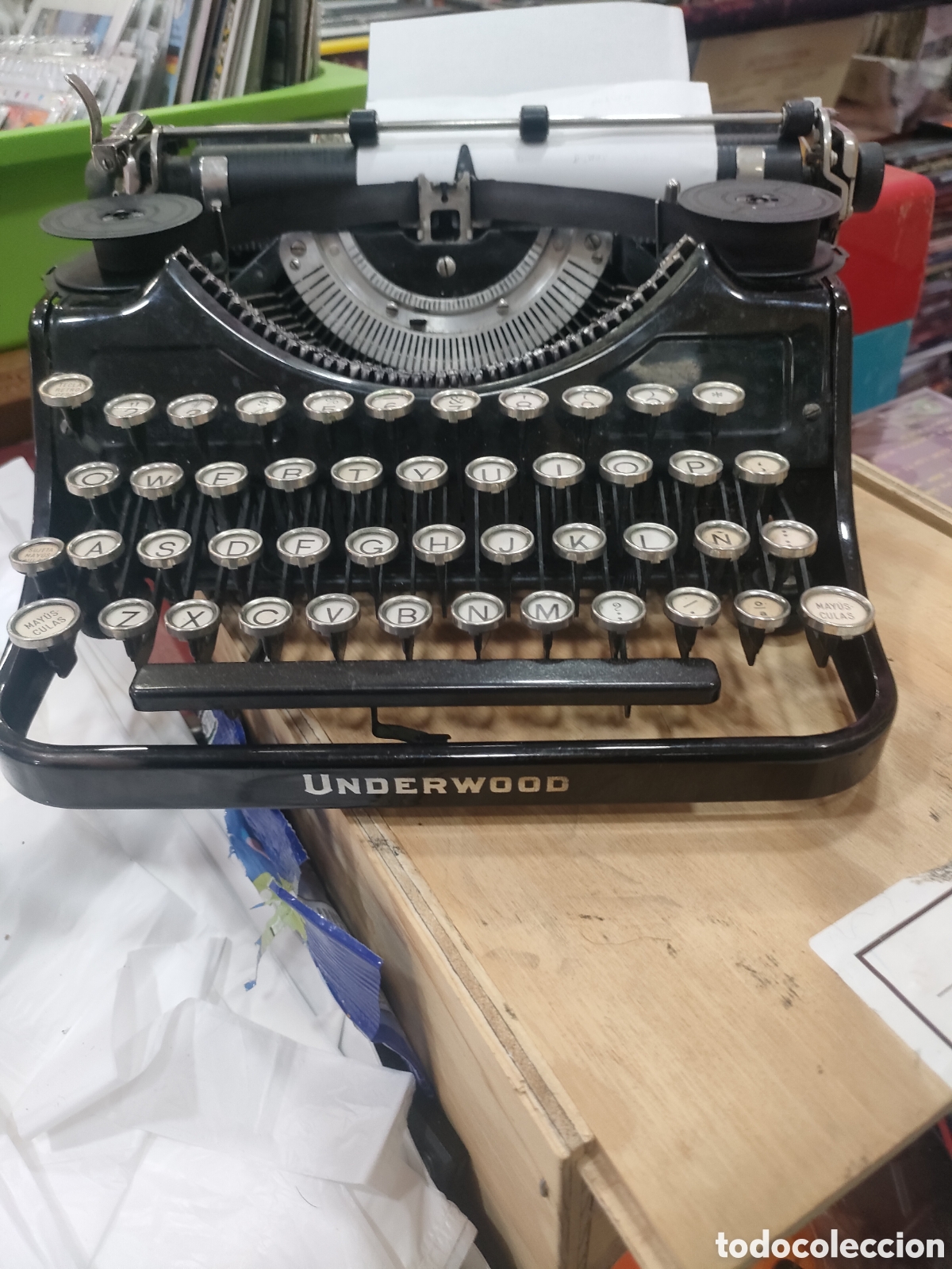 Coleccionismo: Maquina de escribir UNDERWOOD Reservada a Diego