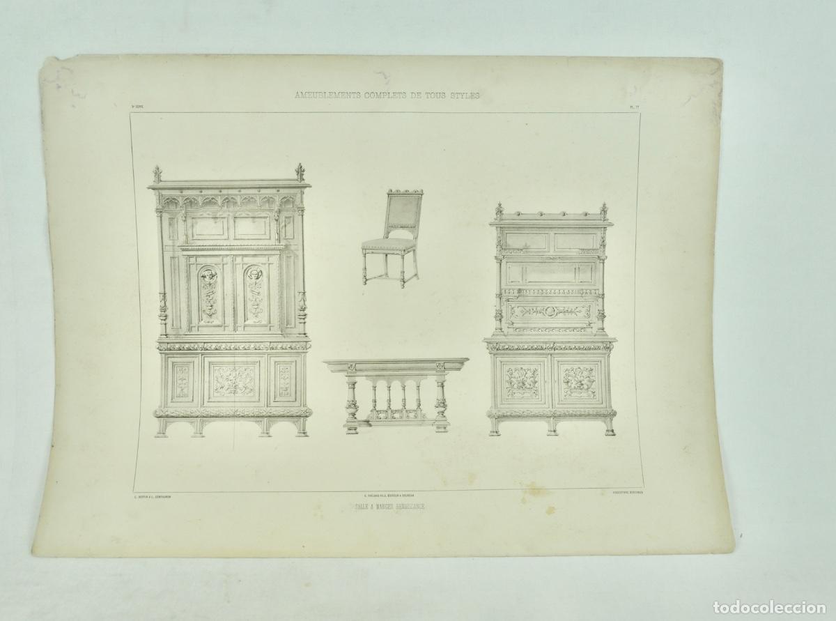 Coleccionismo: L&aacute;mina cat&aacute;logo fr&aacute;nces de muebles 36