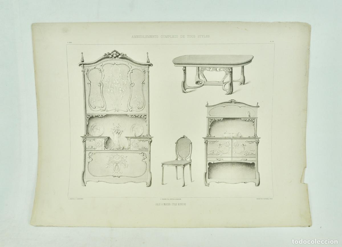 Coleccionismo: L&aacute;mina cat&aacute;logo fr&aacute;nces de muebles 37