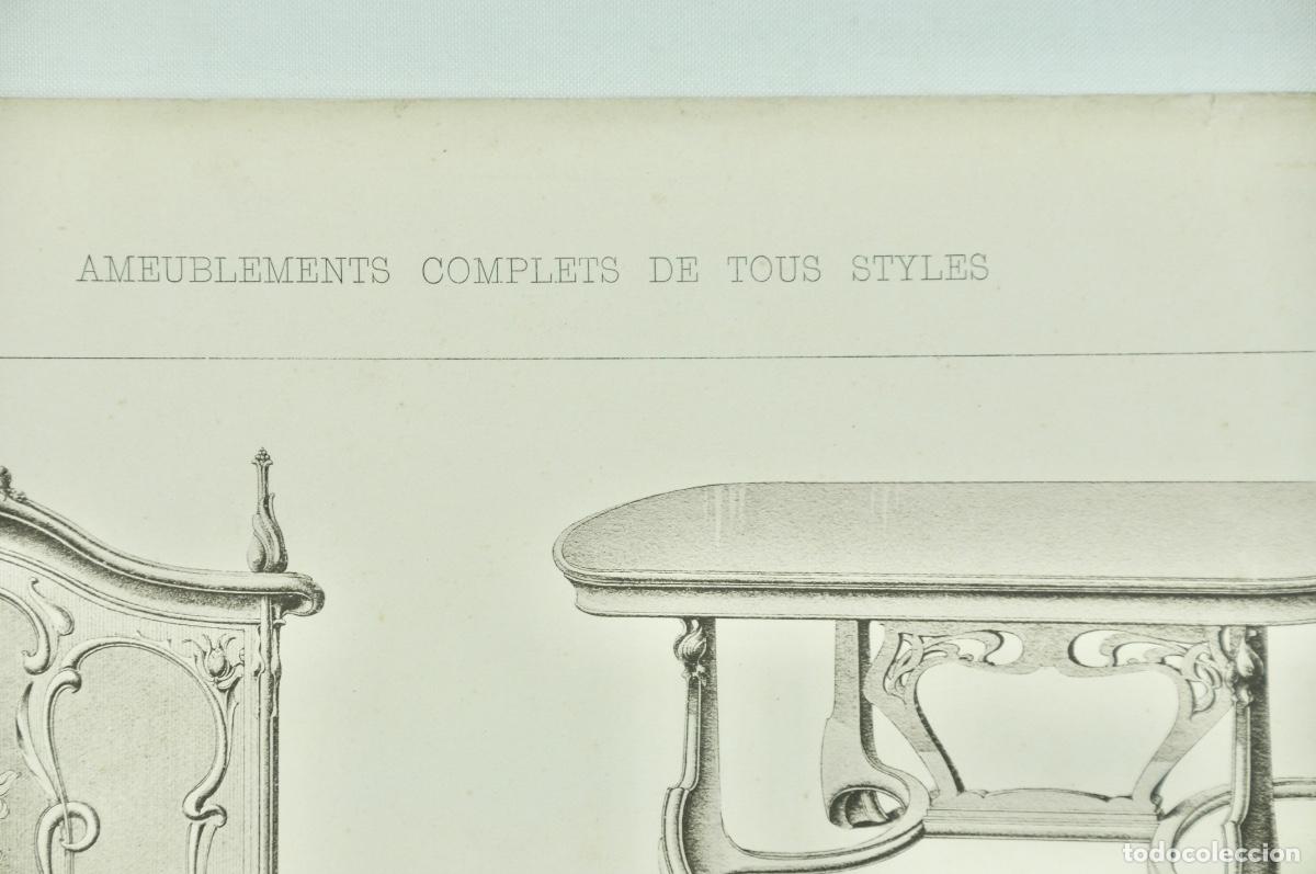 Coleccionismo: L&aacute;mina cat&aacute;logo fr&aacute;nces de muebles 37 - Foto 2