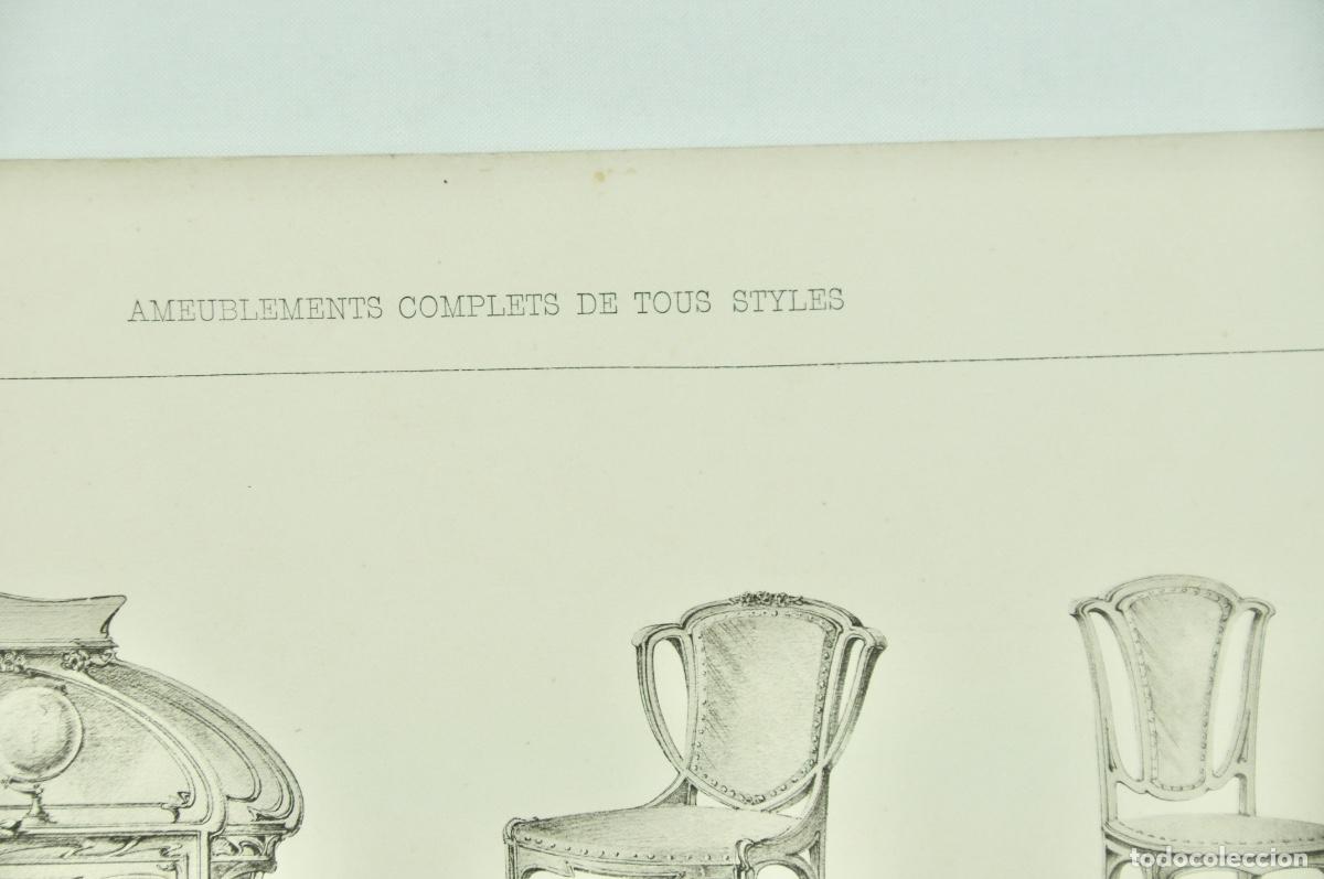Coleccionismo: L&aacute;mina cat&aacute;logo fr&aacute;nces de muebles 39 - Foto 2