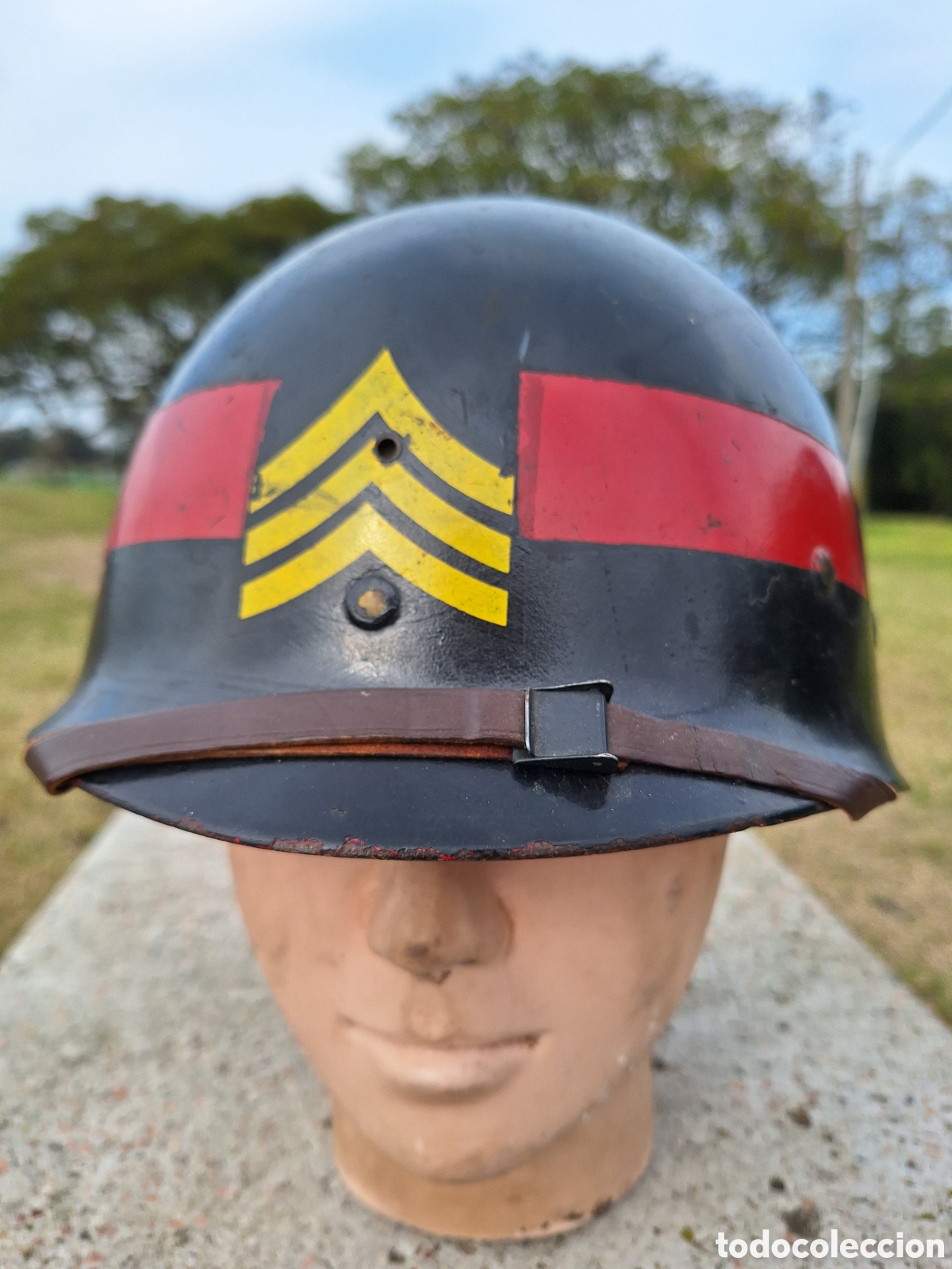 Coleccionismo: WW II US M1 LINER HELMET 5o EJERCITO CASCO WESTINGHOUSE SARGENTO INSTRUCTOR