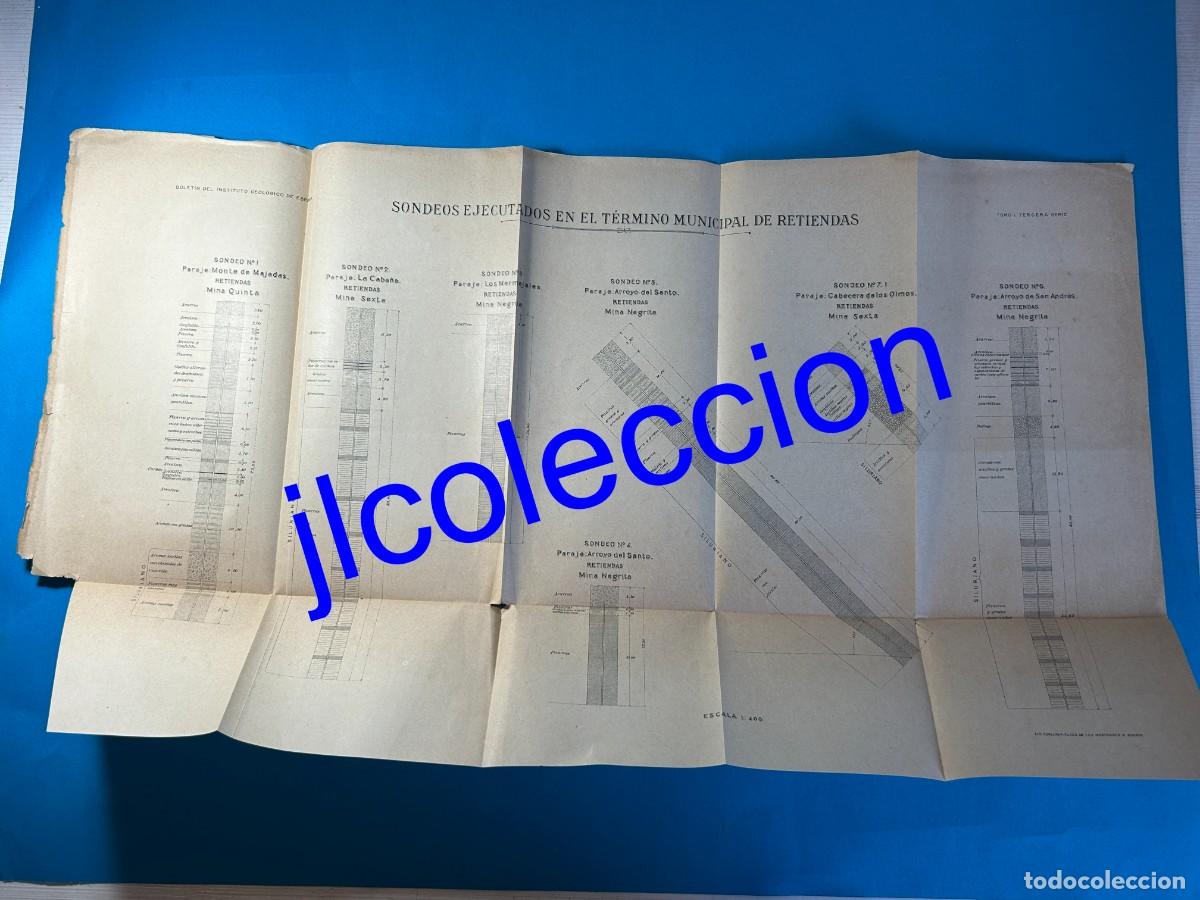 Coleccionismo: SONDEOS EJECUTADOS TERMINO MUNICIPAL RETIENDAS - BOLETIN INSTITUTO GEOLOGICO ESPA&Ntilde;A