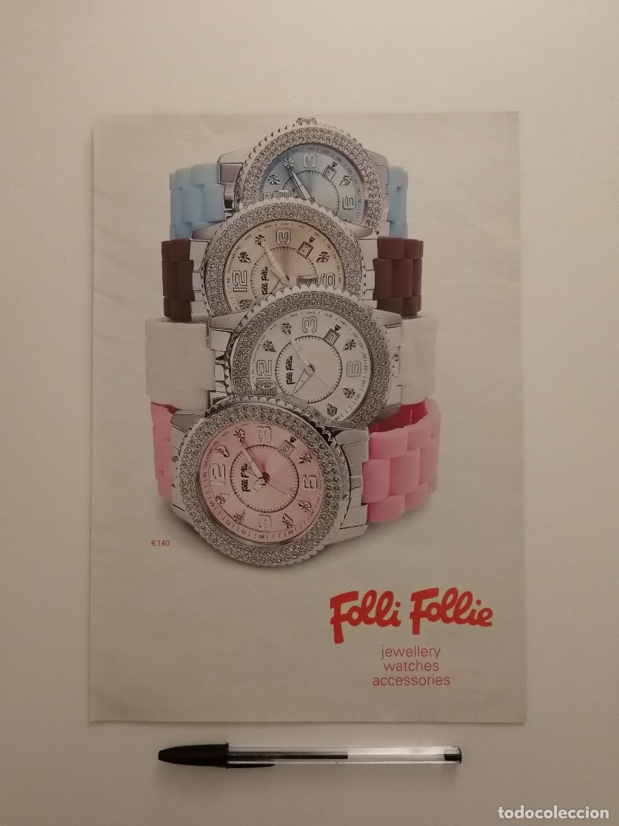 Coleccionismo: ANUNCIO ACARTONADO -A4- Folli Follie - RELOJ - PUBLICIDAD LAMINA