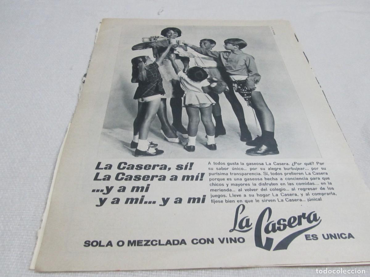 Colecionismo: PUBLICIDAD GASEOSA LA CASERA, IMPERMEABLES NUVOLE, A&Ntilde;OS 60