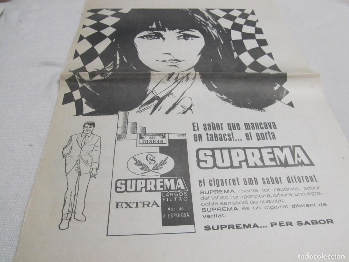 Coleccionismo: PUBLICIDAD CIGARRILLOS SUPREMA, A&Ntilde;OS 60