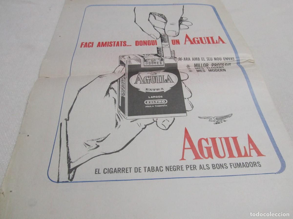 Coleccionismo: PUBLICIDAD CIGARRILLOS AGUILA, A&Ntilde;OS 60