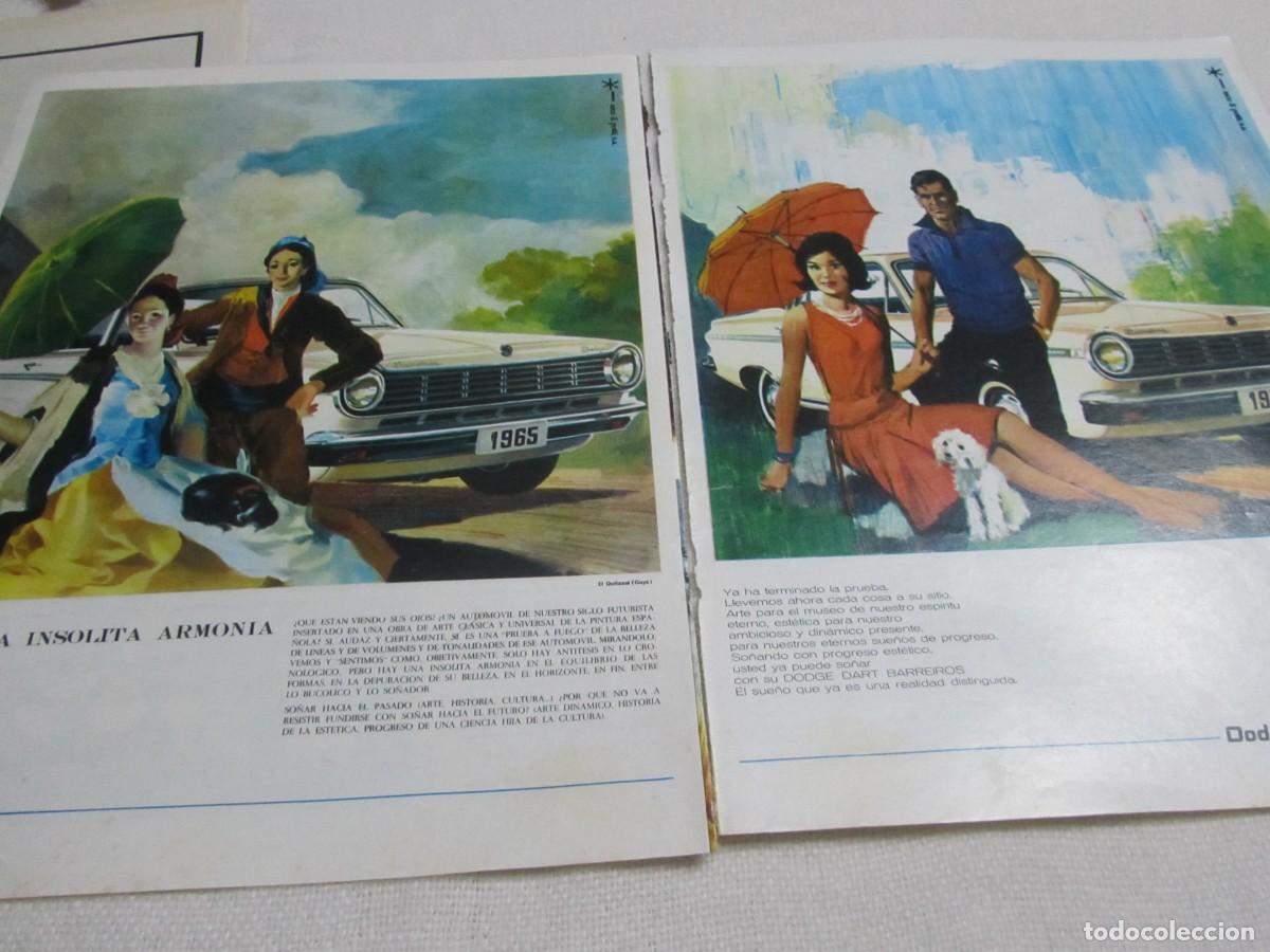 Coleccionismo: PUBLICIDAD COCHE DODGE-DART BARREIROS, A&Ntilde;OS 60