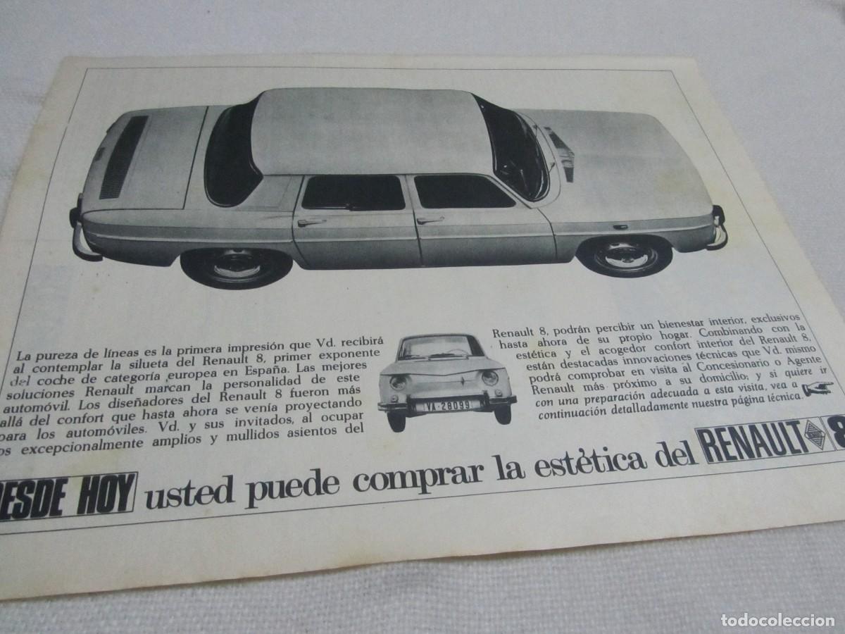 Coleccionismo: PUBLICIDAD COCHE RENAULT 8, VARON DANDY PARERA, A&Ntilde;OS 60