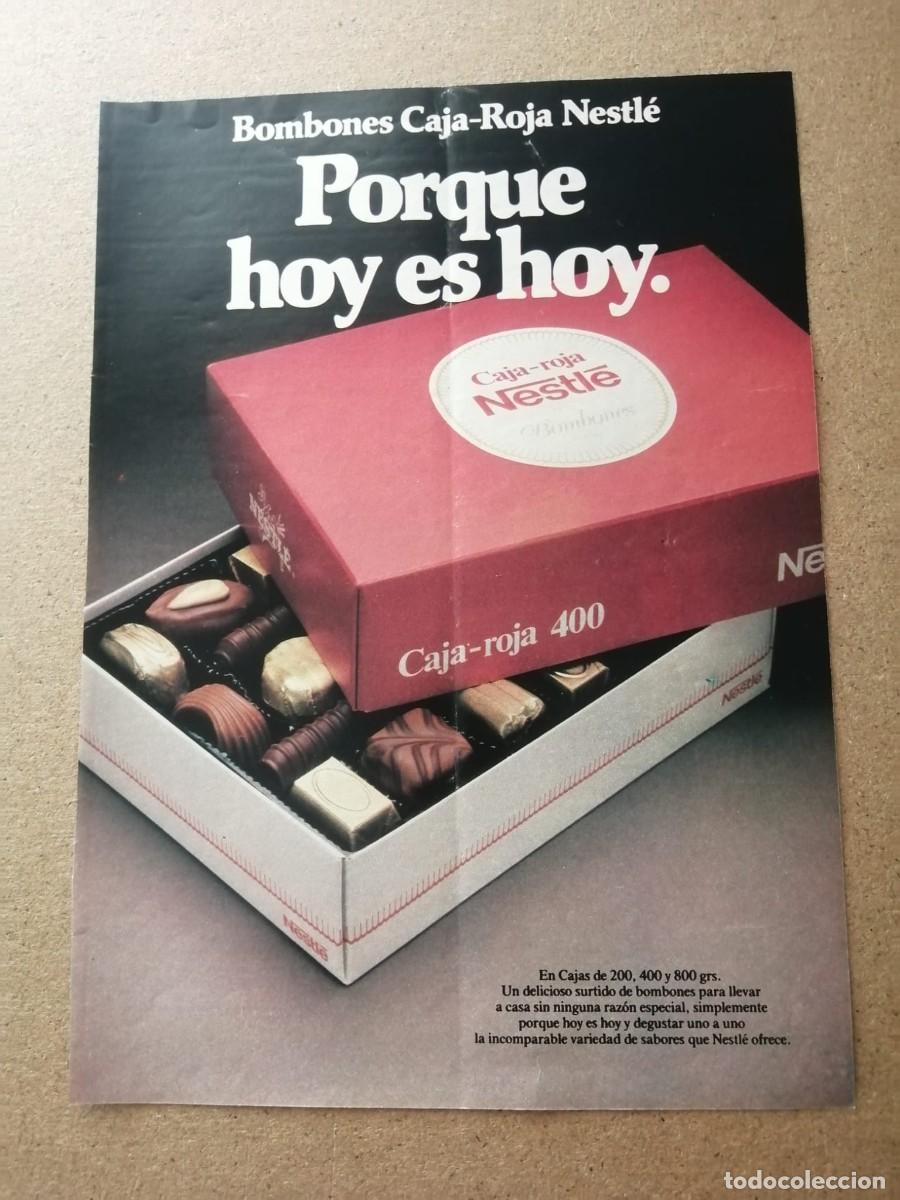 Coleccionismo: ANUNCIO. BOMBONES CAJA ROJA DE NESTLE
