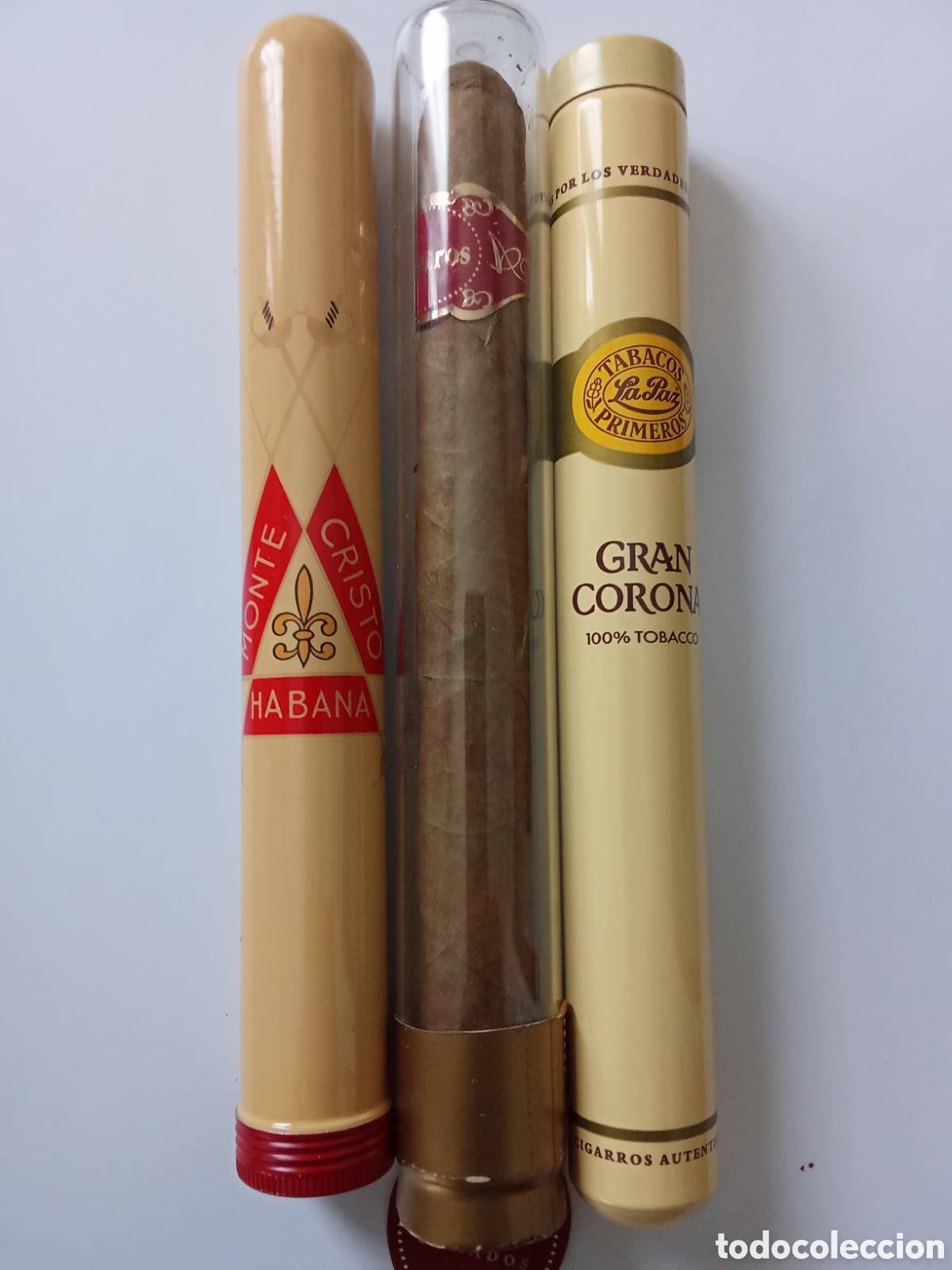 Coleccionismo: Lote de 3 puros , MONTECRISTO,ALBATROS y GRAN CORONA ,en sus estuches individuales JMJ