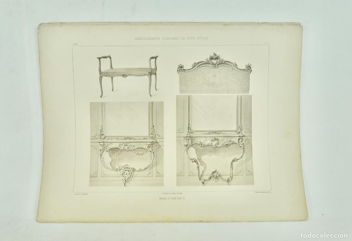 Coleccionismo: L&aacute;mina cat&aacute;logo fr&aacute;nces de muebles 43
