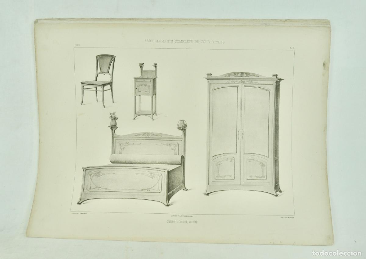 Coleccionismo: L&aacute;mina cat&aacute;logo fr&aacute;nces de muebles 46