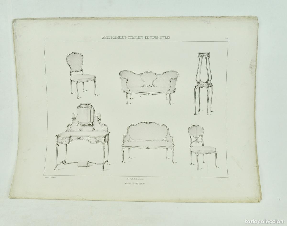 Coleccionismo: L&aacute;mina cat&aacute;logo fr&aacute;nces de muebles 47