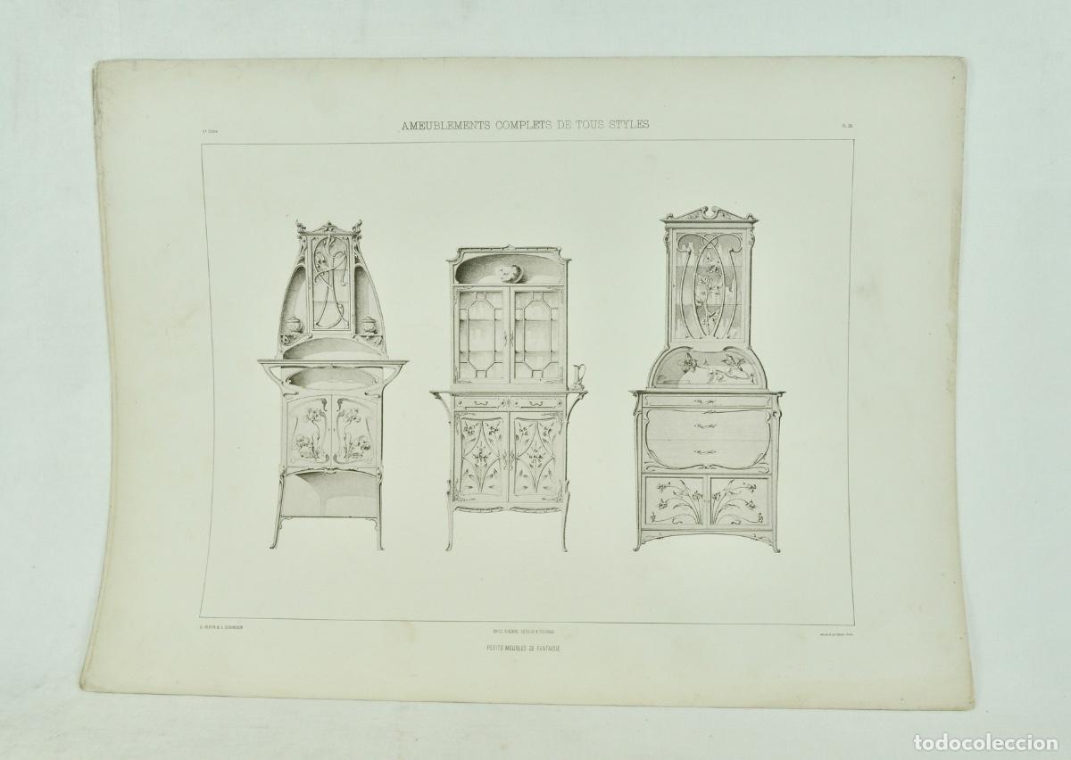 Coleccionismo: L&aacute;mina cat&aacute;logo fr&aacute;nces de muebles 51