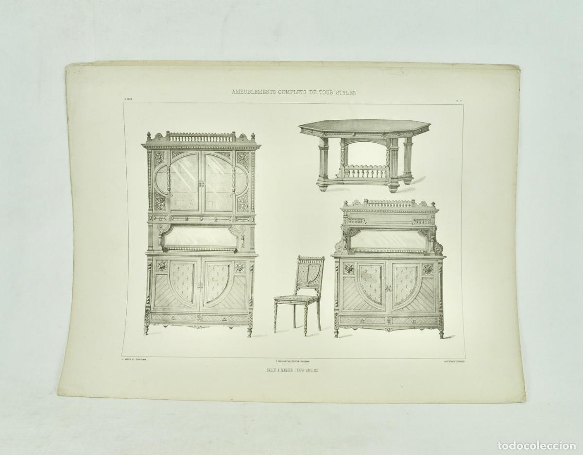 Coleccionismo: L&aacute;mina cat&aacute;logo fr&aacute;nces de muebles 52