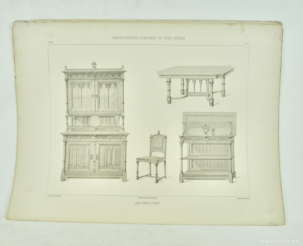 Coleccionismo: L&aacute;mina cat&aacute;logo fr&aacute;nces de muebles 54