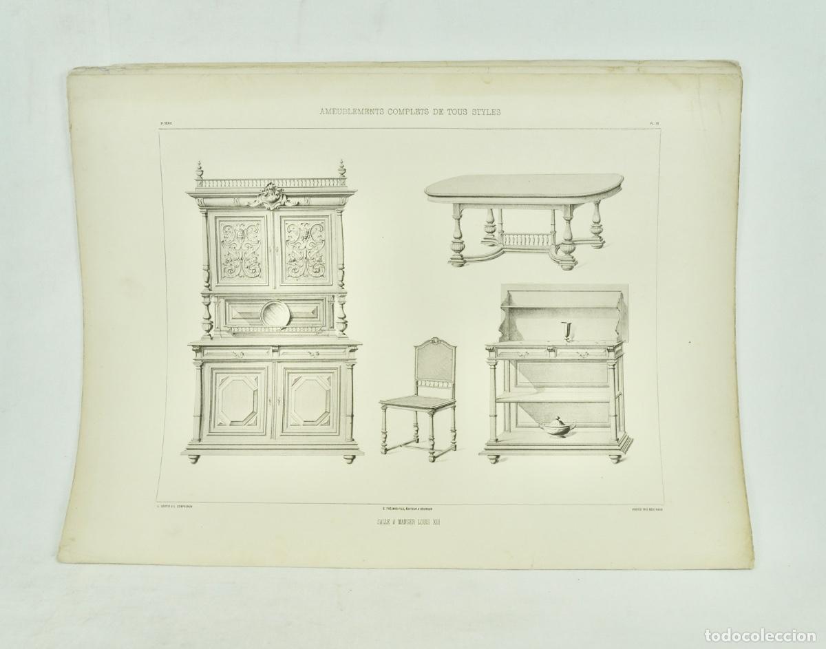 Coleccionismo: L&aacute;mina cat&aacute;logo fr&aacute;nces de muebles 55