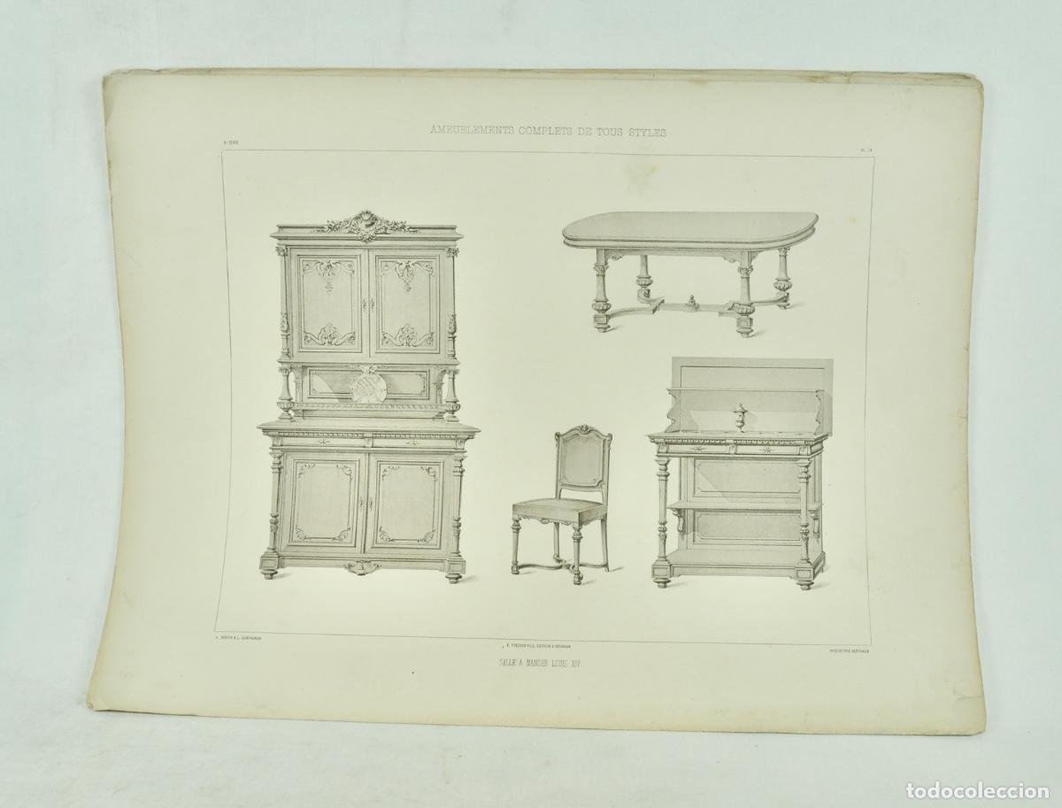 Coleccionismo: L&aacute;mina cat&aacute;logo fr&aacute;nces de muebles 57