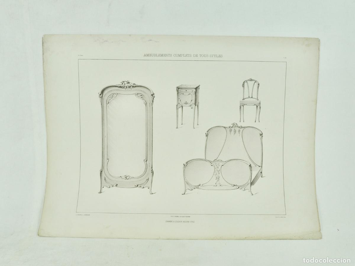 Coleccionismo: L&aacute;mina cat&aacute;logo fr&aacute;nces de muebles 58