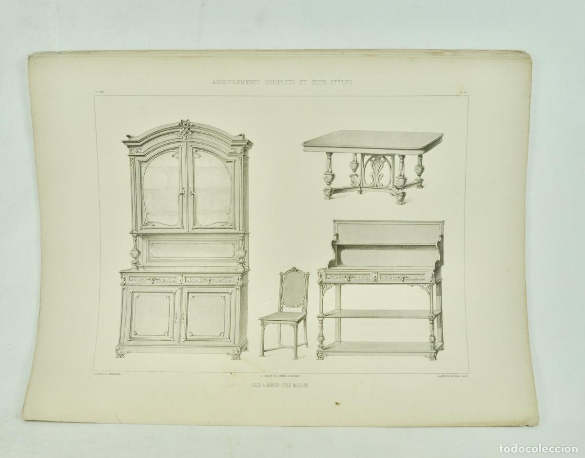 Coleccionismo: L&aacute;mina cat&aacute;logo fr&aacute;nces de muebles 59