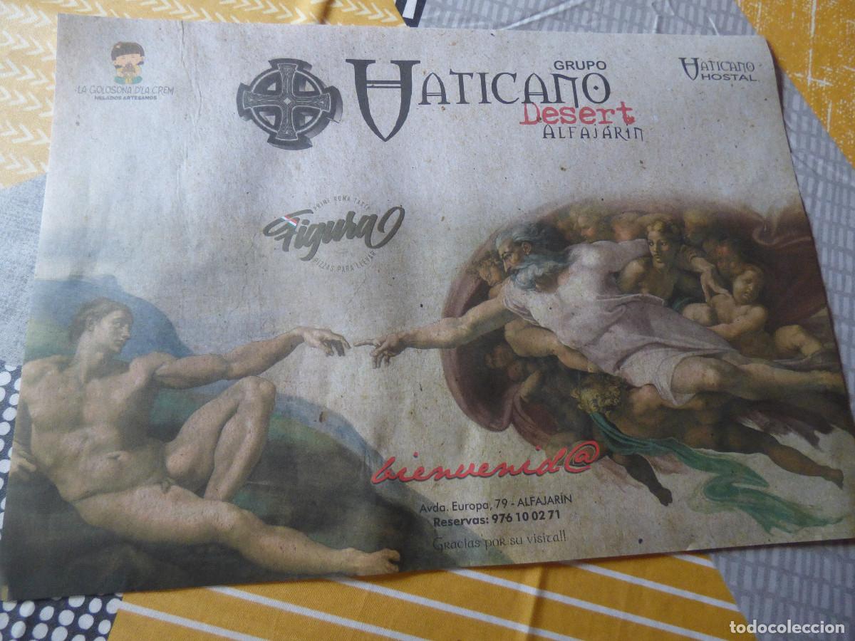 Coleccionismo: Salvamanteles de papel.Publicidad.