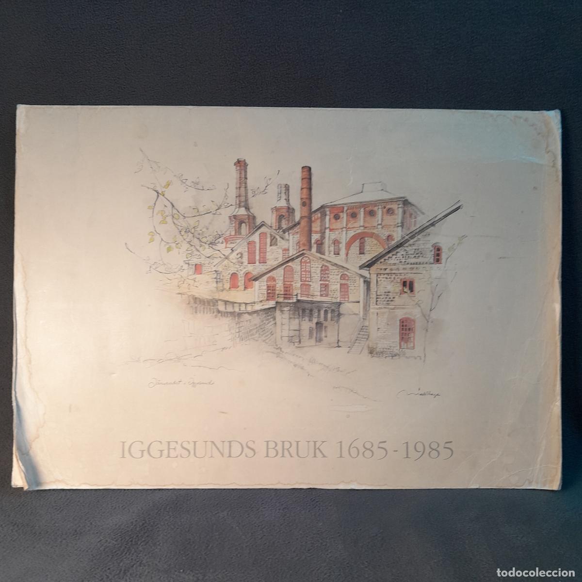 Coleccionismo: LOTE DE 4 L&Aacute;MINAS CONMEMORATIVAS DE IGGESUNDS BRUK DE PAISAJES SUECOS.MADS STAGE.1685-1985