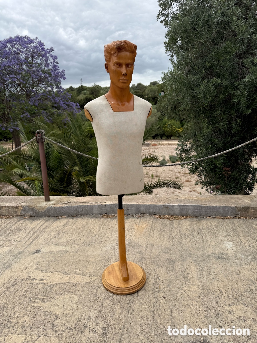 Collecting: Espectacular maniqui de sastre masculino,tallado!